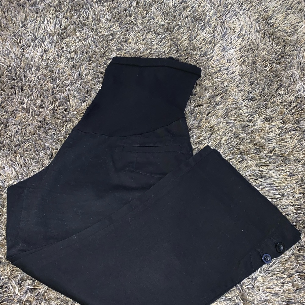 Black Maternity crop pants